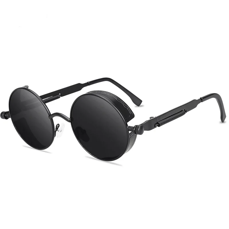 1/2/3PCS Retro Steampunk Metal Spring Legs Thick Frame Glasses Car Sunglasses 58028 For Men