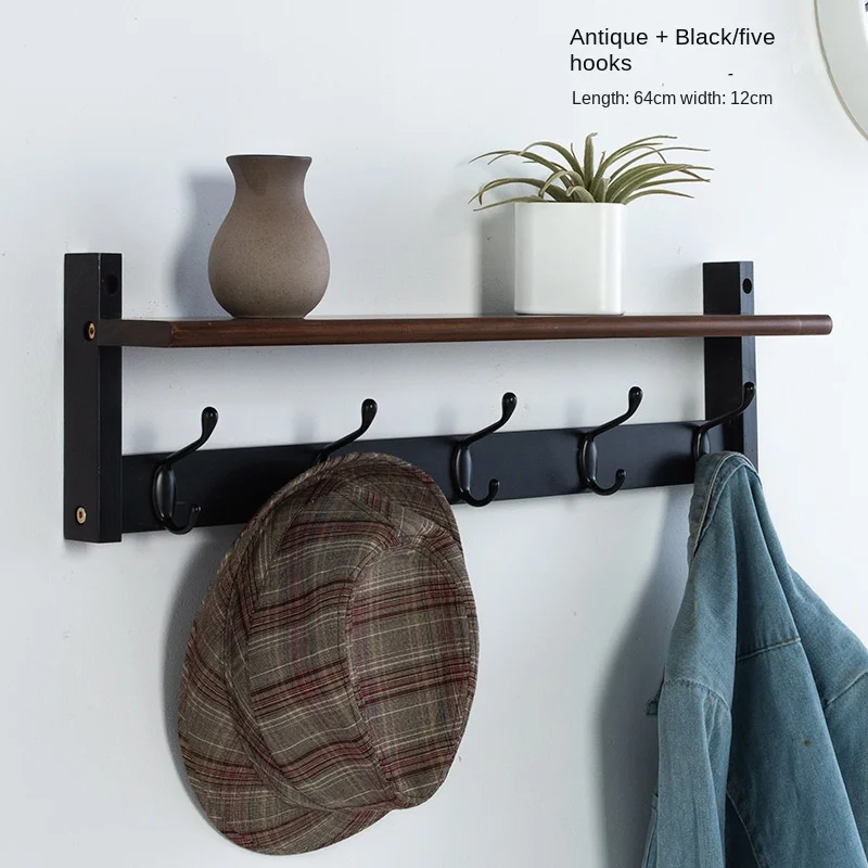 Wall Clothes Hanger Rack Wood  Wood Clothes Rack Wall Hooks - Hanger Wall  Hanging - Aliexpress