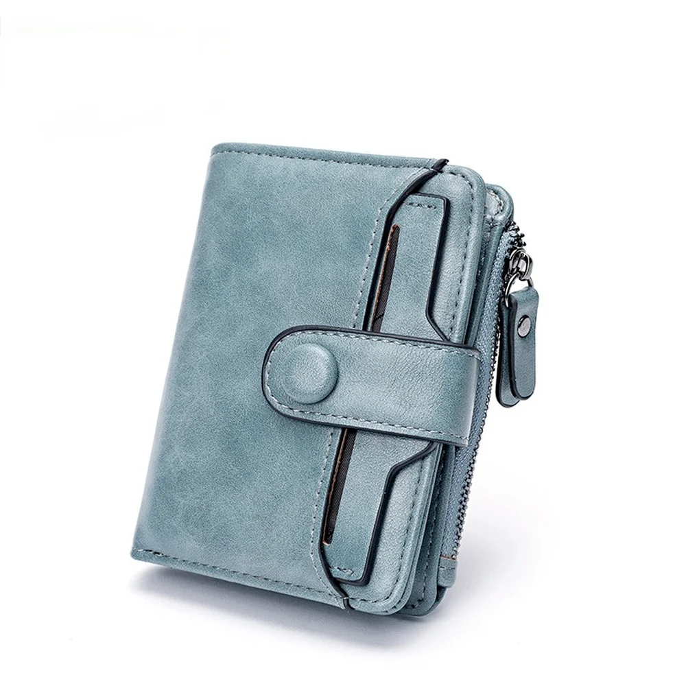 Women Wallet Short 2022new Large Capacity Detachable Card Holder Female Student Folding Coin Purse Card Holder
