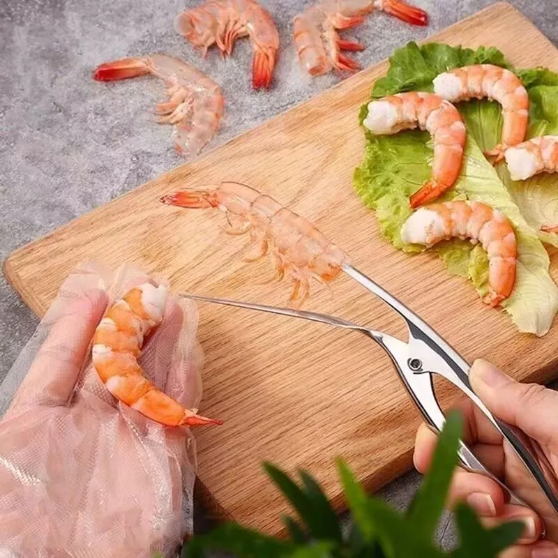 Shrimp Peeler 304Stainless Steel Shrimp Peeler Prawn Fishing Knife