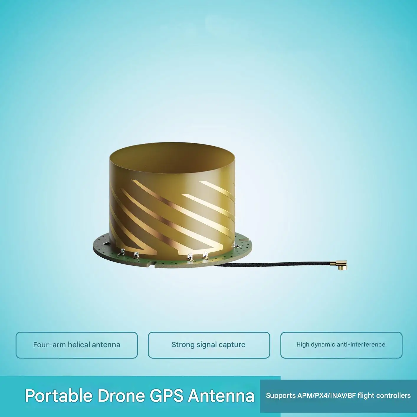MEGSINE MAN1216Q35 RTK GNSS 쿼드리필라 헬릭스 안테나
