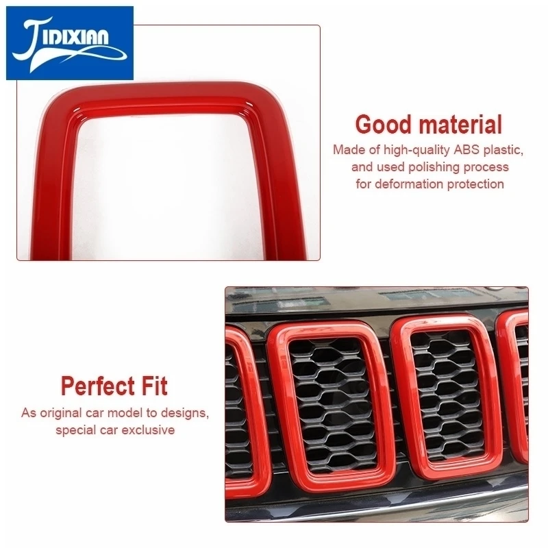 JIDIXIAN ڵ ׸ Ŀ  Ŀ ƼĿ Jeep Grand Cherokee 2017 2018 2019 2020 Racing Grills ׼