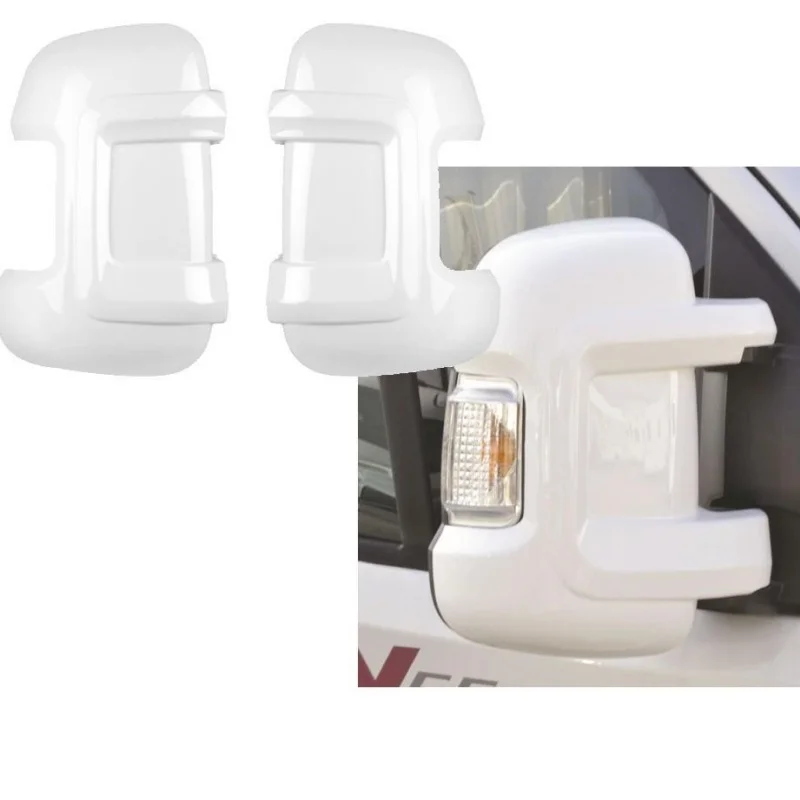 Shock Protector Rear Mirror Shell 1Pair White Mirror Protectors Guards Rearview Mirror Shell Caps ...