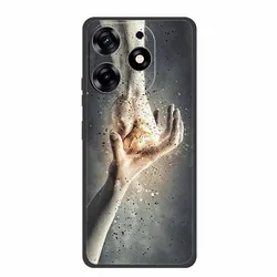 Sleek Black Silicone Soft Phone Case - Durable and Stylish Back Cover Shell for Blackview Shark 9 (Picture 69)