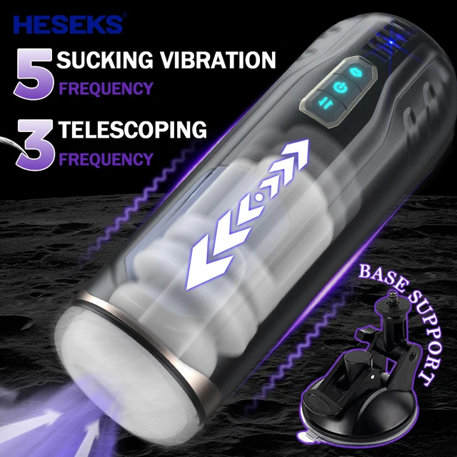 Sound-off Automatic Sucking Male Masturbator Real Electric Blowjob Pocket Pussy Telescopic Vibrator Masturbation For Man HESEKS Sound off Automatic Sucking Male Masturbator Real Electric Blowjob Pocket Pussy Telescopic Vibrator Masturbation For