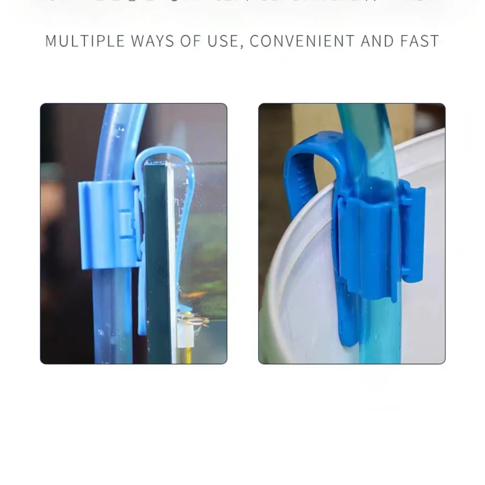 5pcs Aquarium Water Pipe Holder Clip Fish Tank Filter Hose Holder Home Brew Bucket Clip Syphon Tube Flow Control Wine Beer Clamp