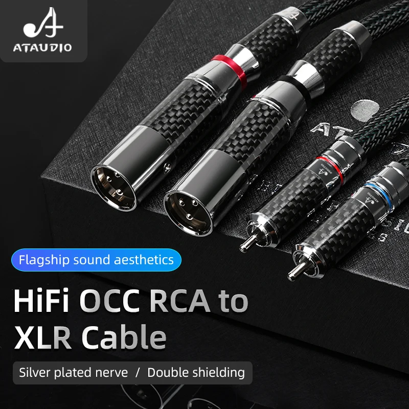 ATAUDIO-Hifi RCA to XLR ̺, ̿ OCC     2XLR to 2RCA  ̺,  ýۿ