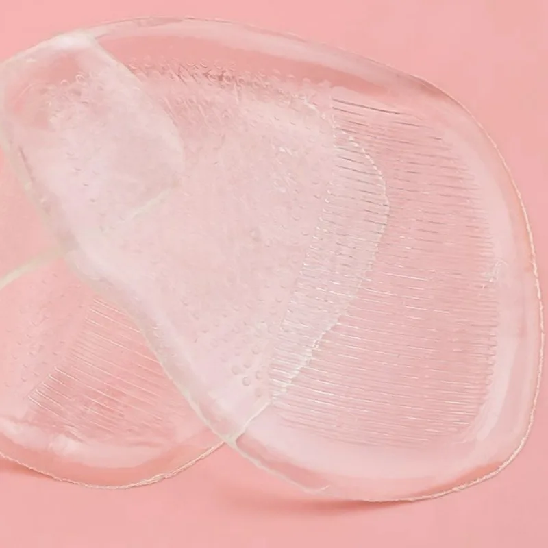 Antiskid Forefoot Pad Soft Gel Transparent Invisible Half Insoles High Heels Pain Relief Forefoot Cushion Non-slip Shoes Pads
