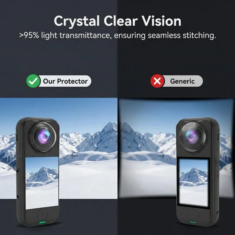 Premium Scratch-Proof Tempered Glass Lens Protector Cap