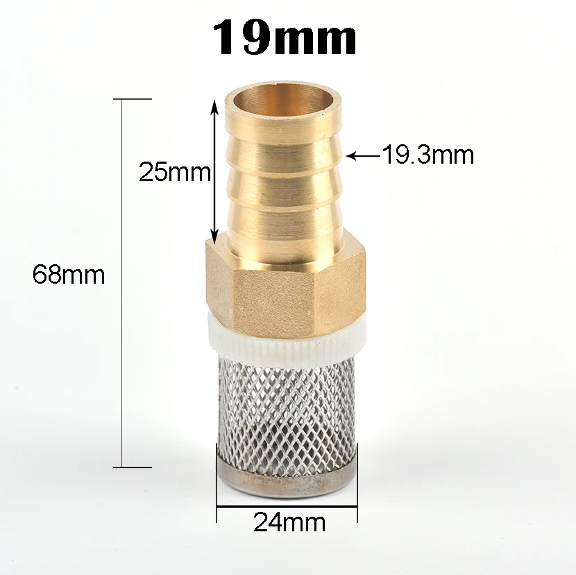 6-19mm Stainless Steel Mesh Filter 1/2" Female Inch Garden Irrigation Pump Protection Hose Water Cleaning Mesh Brass Filter fish filter pump Aquariums & Tanks