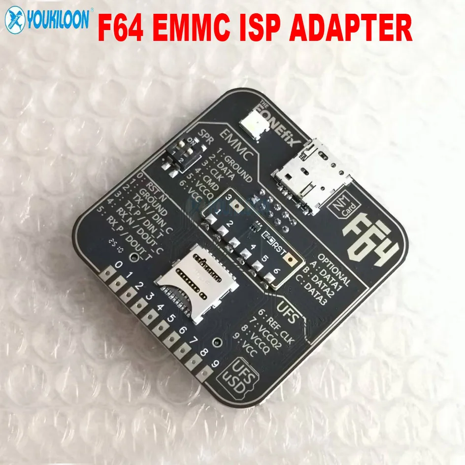 2026 최신 F64 플래시 64 라이트 울트라 툴박스, F64 ISP V2 어댑터/ EMMC&UFS 2 IN1 플렉스 케이블