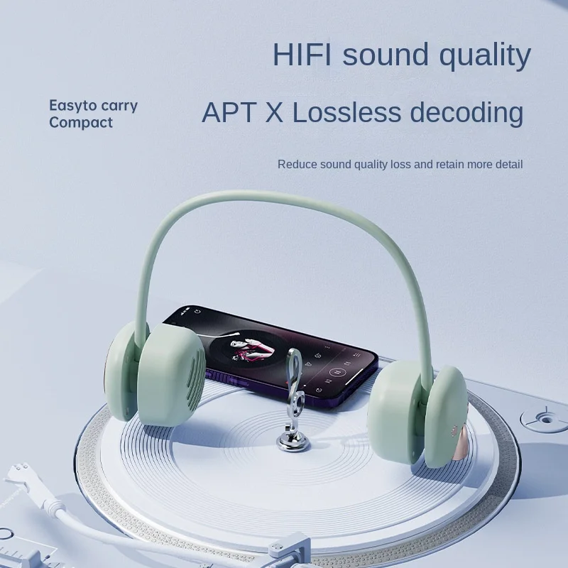 Neck hanging wireless bluetooth speaker with light usb mini portable neck hanging subwoofer outdoor sports retro audio Bluetooth Speaker Portable Speaker Mini Bluetooth Speaker