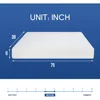 Double mattress 6-inch gel memory foam mattress, medium hardness, PUR American certification box mattress 2