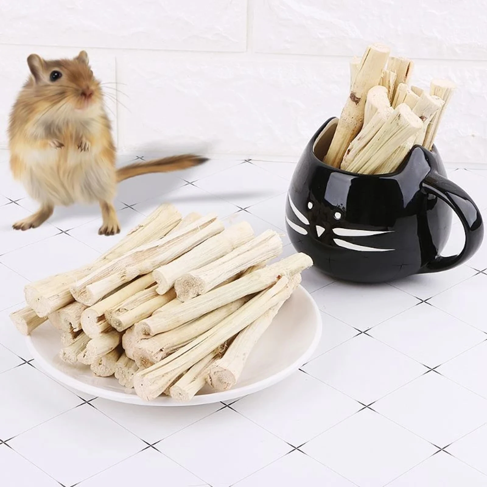 500/1000g Apple Wood Chew Sticks Twigs Hamster Rabbits Groundhog Rodent Animals Natures Salad Wheat Sprays Bunny Rat Chinchilla
