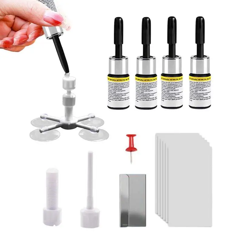 

Automotive Glass Repair Kit Crack Windshield Kit Auto Windscreen Repair Tool Portable Glass Repair Tools For Suvs Cars Trucks