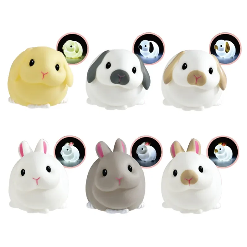 YELL Japan Original Kawaii Gashapon Figure Anime Rabbit Seat Lamp