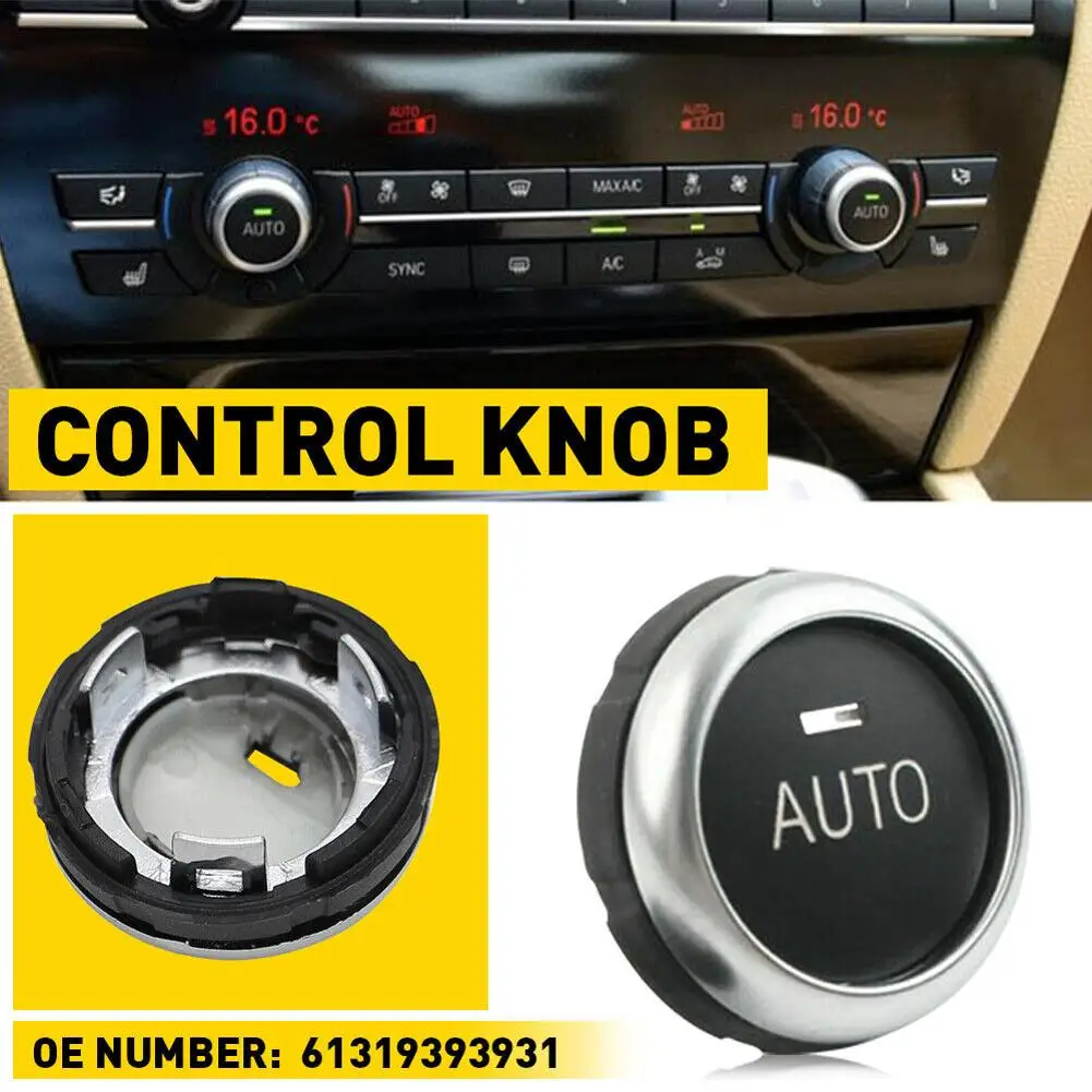 Car Air Conditioner Climate Control Button Knob Switch Cover Parts Compatible For Bmw 5 6 7 Series X5 X6