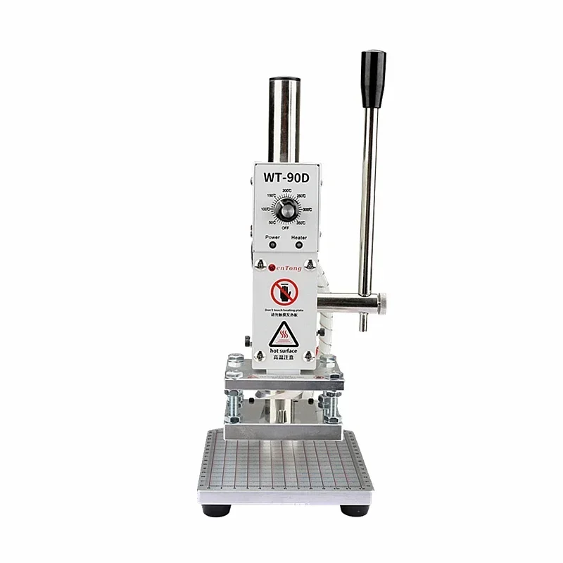 500W Hot Foil Stamping Machine Manual Embossing for Leather PVC