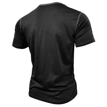 Men s Lightweight V-Neck T-Shirts Breathable  Fit Solid Color Short Sleeve Casual Tops Summer Fashion Tee Shirt 3