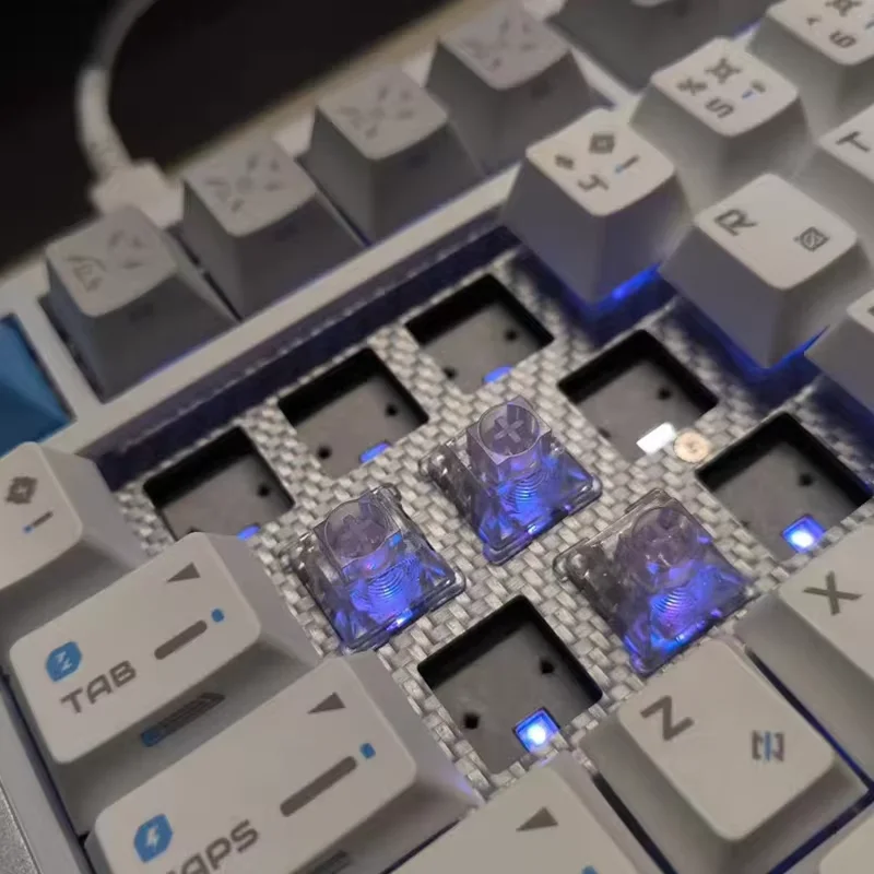 KeyTok NOVA 자기 스위치 리니어 HE KS?20 샤프트 시트용 자기 키보드 HallEffect 금도금 21mm 스프링 머플드 HIFI RGB