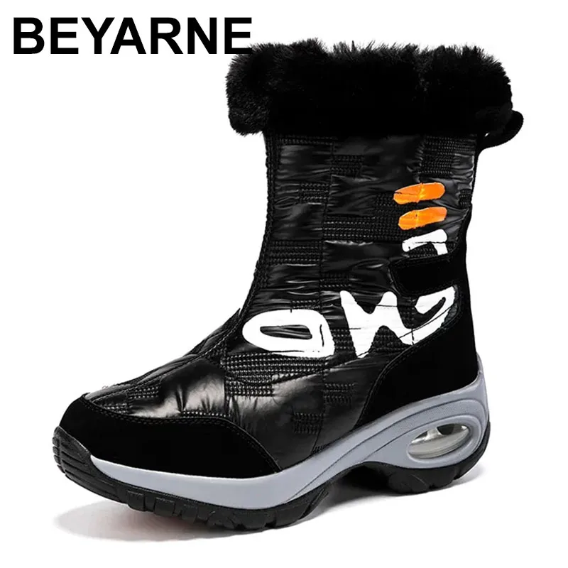 

Winter Women Ankle Boots Waterproof Keep Warm Black Snow Boots 2023 New Ladies Zip Boots Chaussures Femme Booties Platform