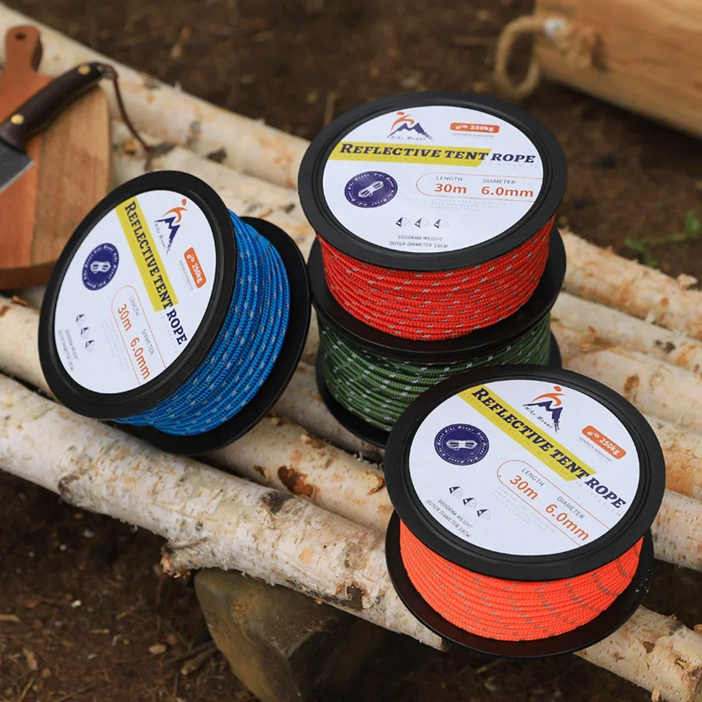 Outdoor Accessories 30 Meter Parachute and 6mm Tactical Parachute Rope For Camping & DIY