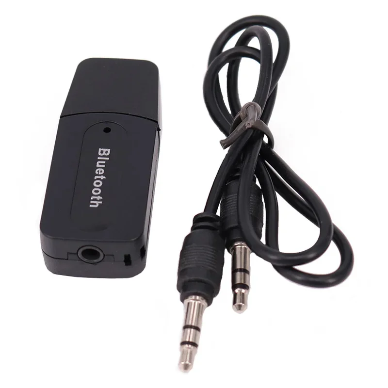 블루투스 수신기 A2DP 동글 3.5mm 스테레오 오디오 수신기 무선 USB 어댑터, 자동차 AUX용, 스마트폰용
