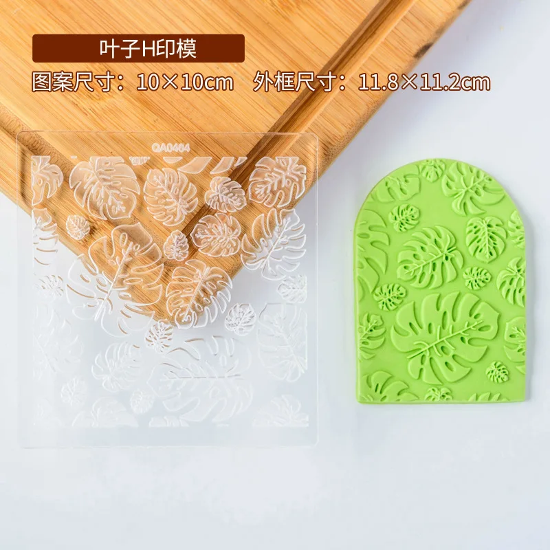 Plant Flower Acrylic Cookie Embosser Cake Design Pastry and Bakery Tool Biscuit Cake Decorating Accessories Embossing Die Stamp 