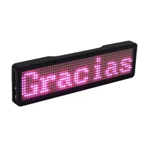 

Upgrade Bluetooth LED Adjustable Badge Light Rechargeable LED Name Tag With Magnet And Pin For Party Event Meeting