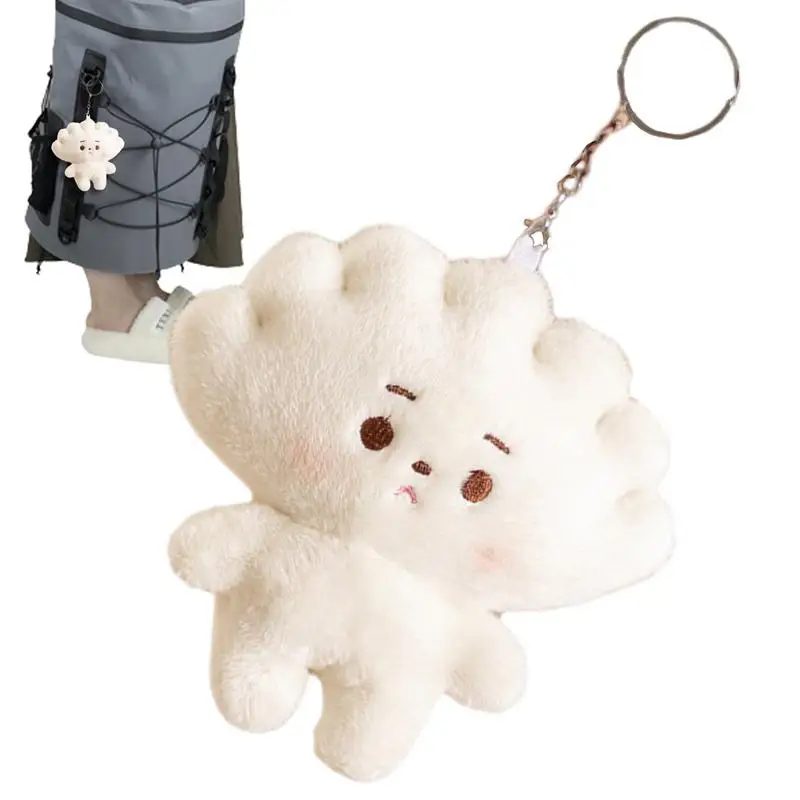 

Dumpling Plush Keychain Oyster Dumpling Mini Stuffed Plush Toys Soft Plush Toys Dumpling Plush Pendant Colorful Keyring