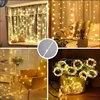 USB Remote Control 8-function Copper Curtain Light String Waterproof LED Star Light Christmas Garden Decoration Atmosphere Light 4