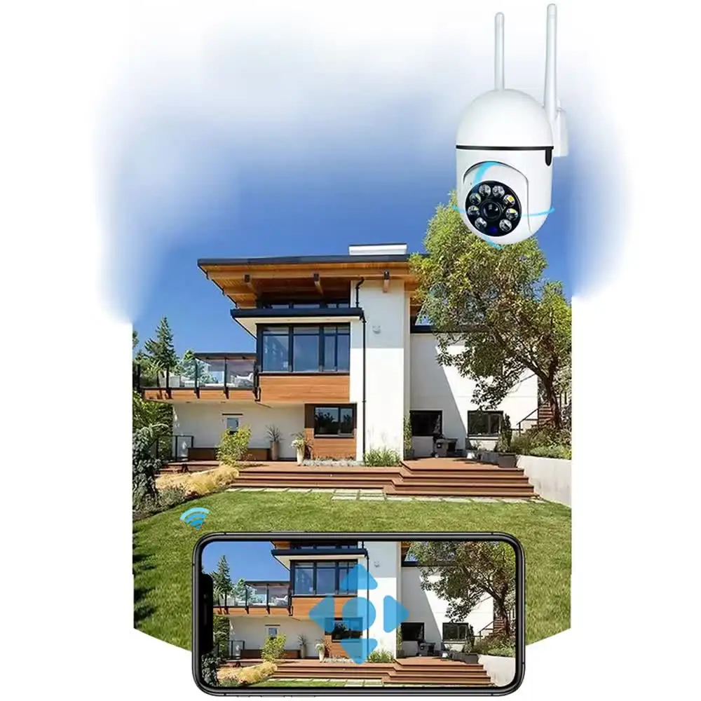 iCam365 2MP Wireless Security Surveillance Camera 1080P Wifi IP Camera Outdoor AI Human Tracking Two-way Audio Night Color Cam 5