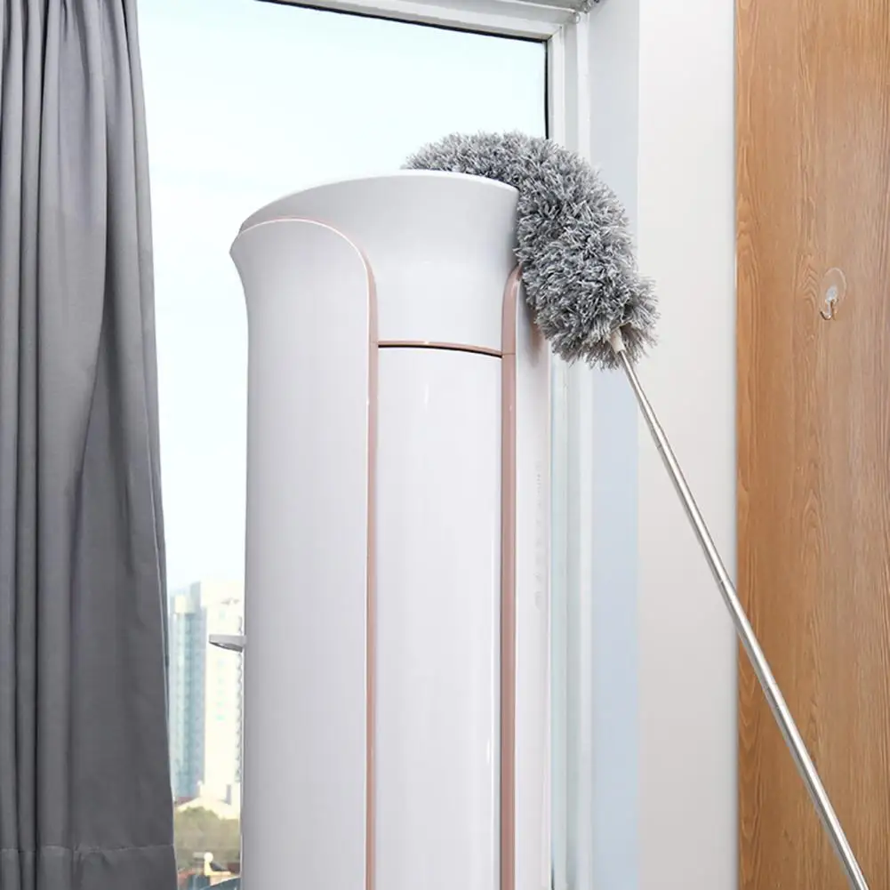 Cleaning Duster Brush Adjustable Telescopic Handle Removable Head Sofa Car Window Ceiling Dust Removal Duster Cleaning Tool