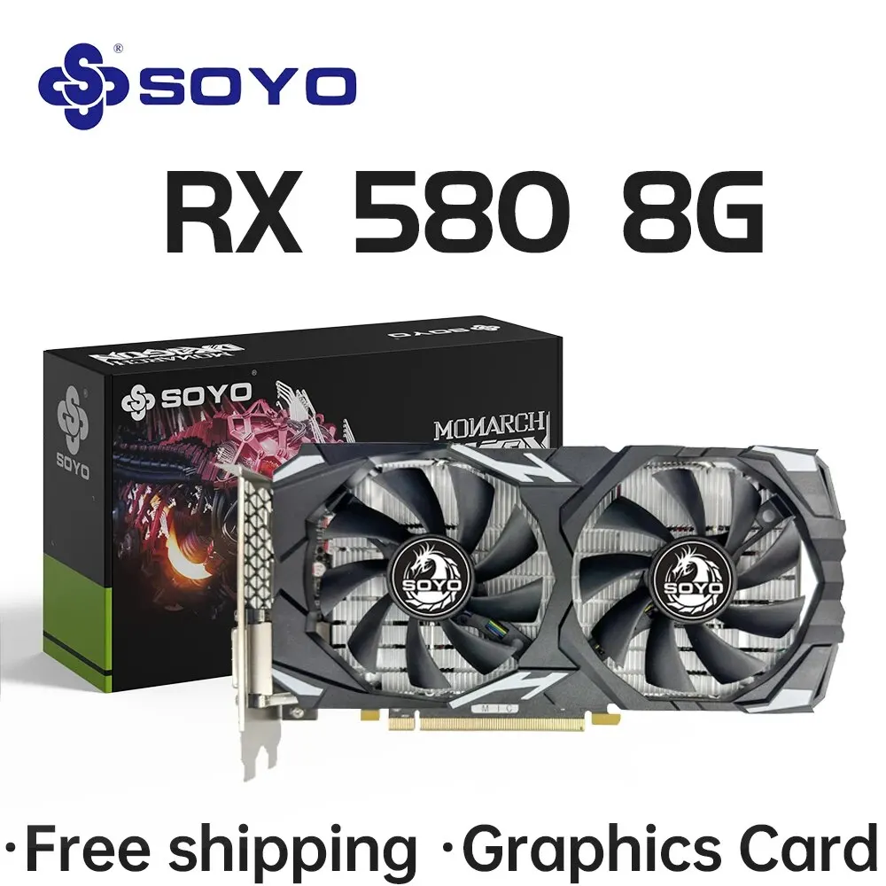 Unleash Ultimate Gaming Performance with the SOYO Original Radeon RX580 8G Graphics Card!