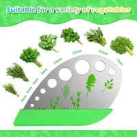Herb Scissors  Stainless Steel 5 Blade Kitchen Shears Household Vegetable Cutter with Cover Multifunctional Kitchen Gadgets 5