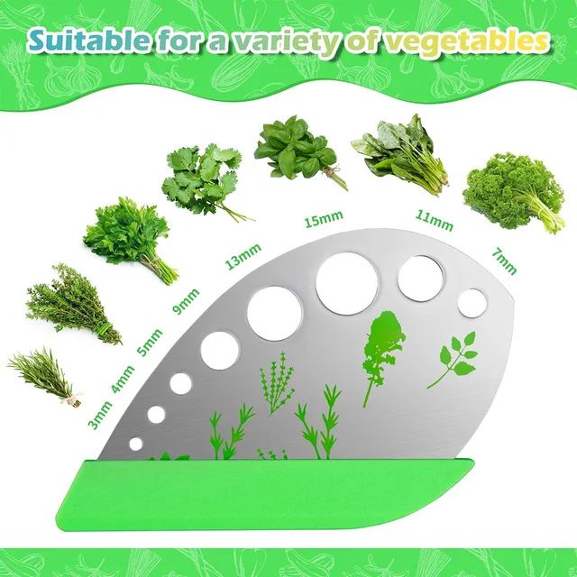 Herb Scissors  Stainless Steel 5 Blade Kitchen Shears Household Vegetable Cutter with Cover Multifunctional Kitchen Gadgets 5