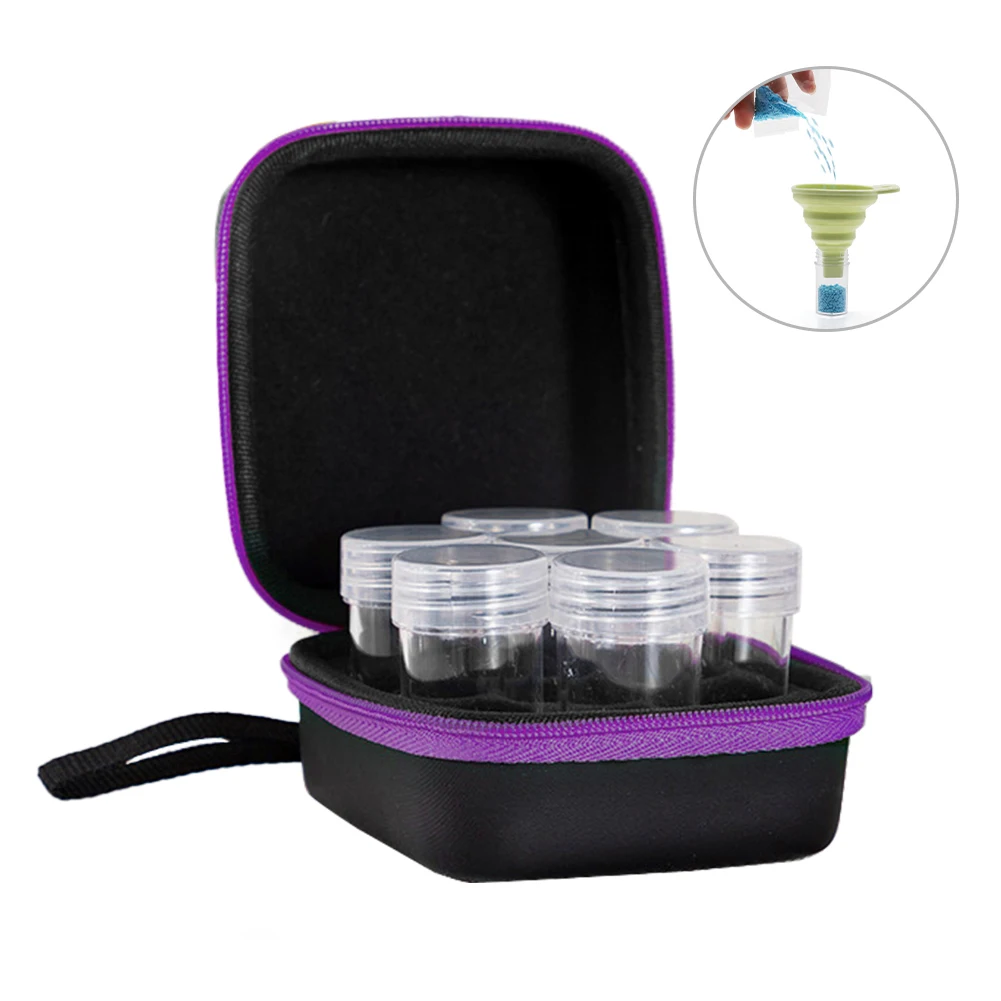 Diamond Painting Storage Box Container 120/60/30/15/7 Slots with Accessories Tools Kits for Beads Diamonds Rhinestones Storage 