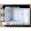 2 person  acrylic massage bathtub hotel luxury bath freestanding hydromassage 6