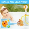 Baby Bath Shower Head Cute Submarine Toddler Bathtub Shower Head with Suction Cup Leakproof Baby Bath Toy Shower Head for Infant 5