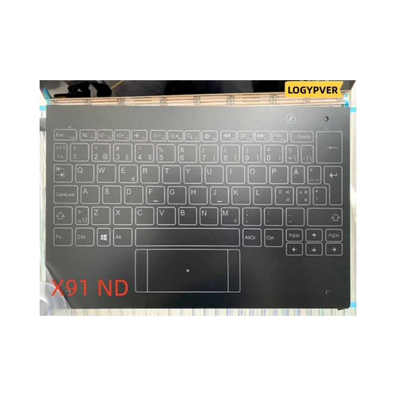 Montagem de Teclado para Lenovo Yoga Book Eua Reino Unido br sp gr fr it X90 Yb1-x90l Yb1-x90f Yb1-x90 X91 X91l X91f - Imagem 5