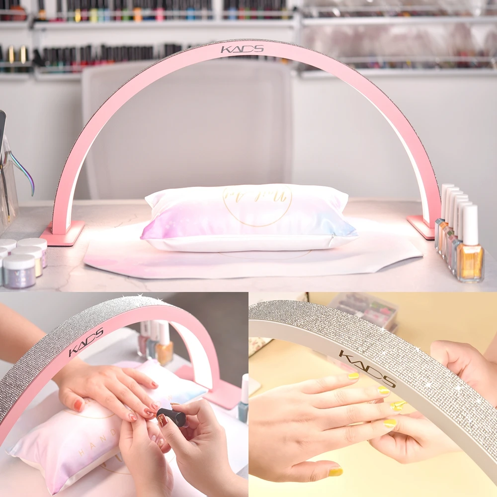 Nail Table XCCFFSH Half Moon Light For Nail Desk,30 In Nail Tech