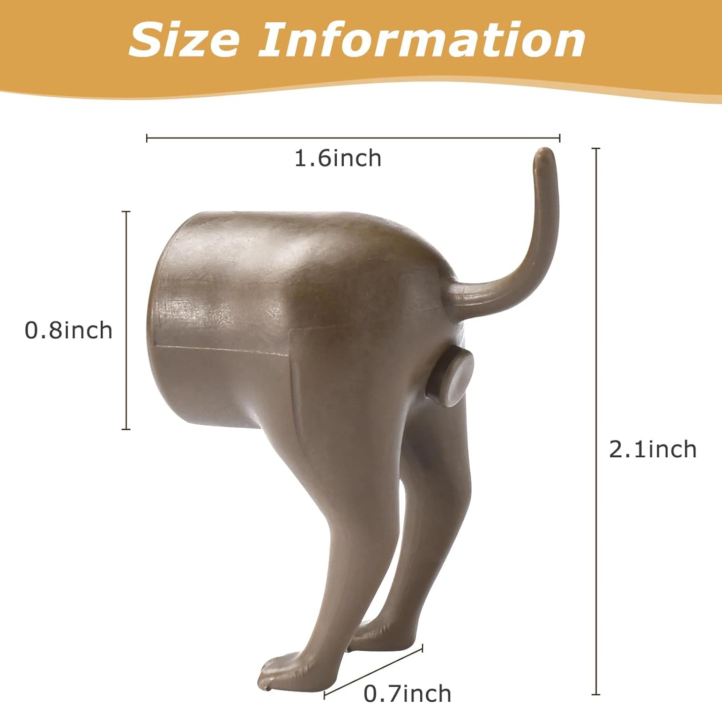 2 Tappi Per Dentifricio Divertenti A Forma Di Culo Di Cane - Dispenser Igienico E Creativo Per Bambini E Adulti - Foto 8