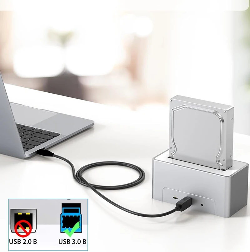 5Gbps USB C to USB B 3.0 Type B 케이블 USB 3.1 Type C to Type B USB 3.0 코드 (USB 3.0 to SATA 도킹 스테이션 인클로저 허브용)