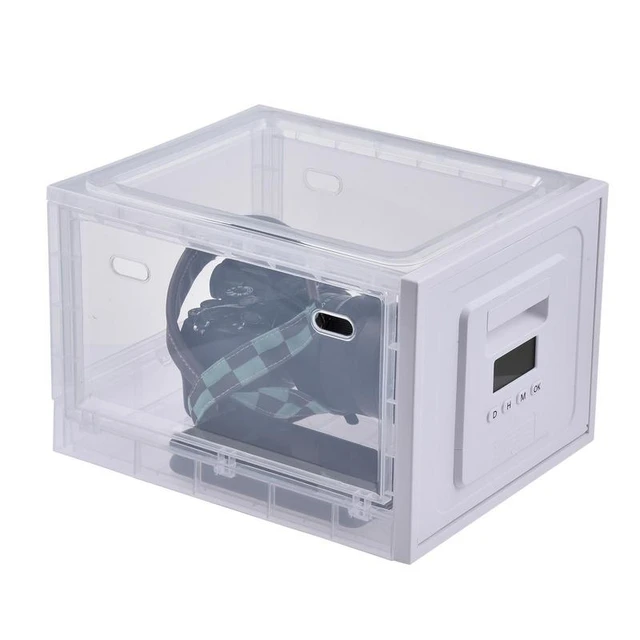 Lockable Box Lockable Storage Bin Locking Container for Tablet Refrigerator