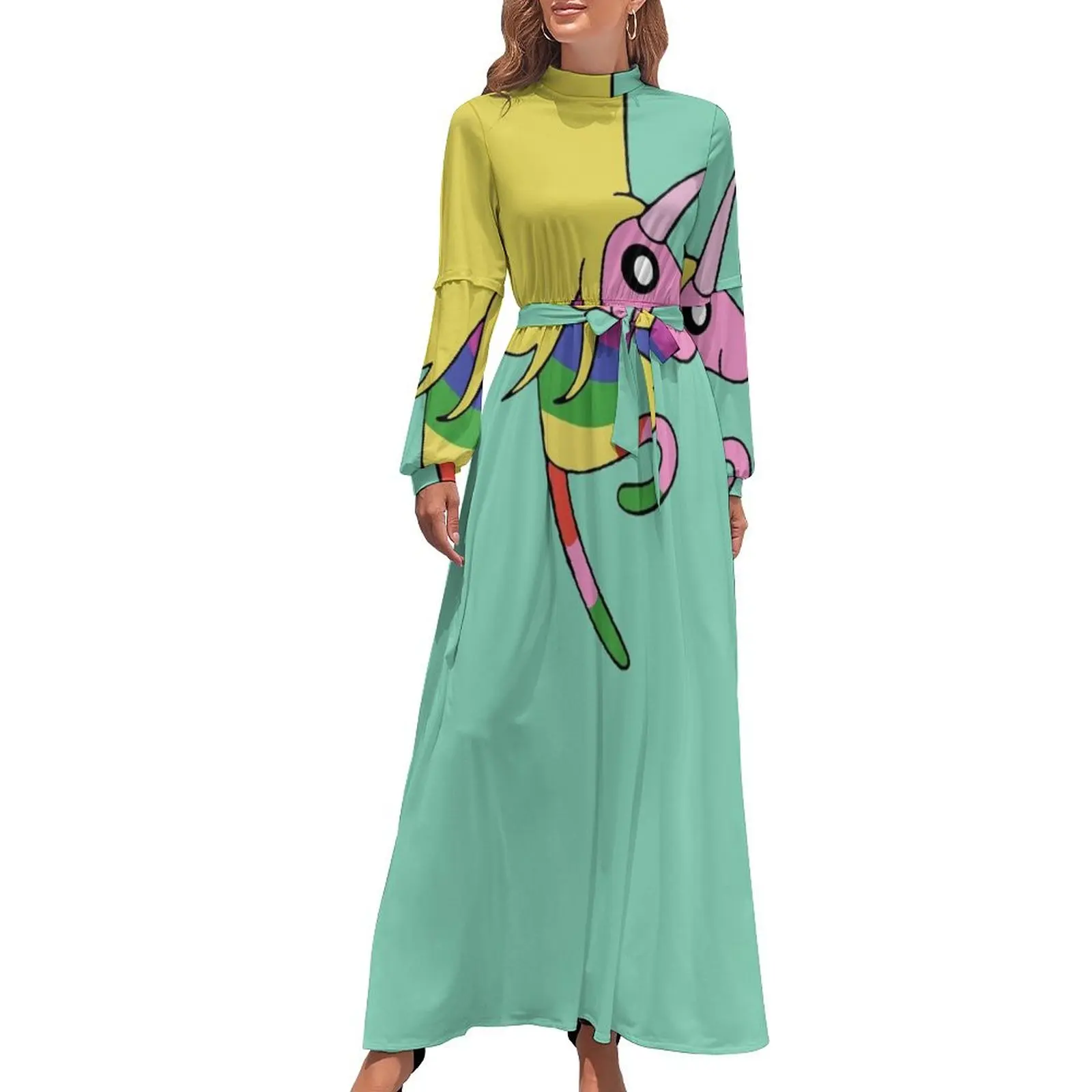 thumbnail image 1 of Vestido largo Lady Rainicorn en color menta, vestidos de fiesta, ropa de mujer, vestidos de lujo, vestidos de noche de lujo para mujer 2024, 1 of 5
