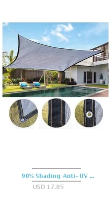 Description Picture 6 of itemOutdoor Garden Shading Net Anti-UV HDPE Shade Net Swimming Pool Cover Patio Sunshade Pergola Canopy Greenhouse Plant Shed Sail