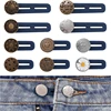 Button Extenders for Pants Women Men Jeans Free Sewing Adjustable Retractable Waist Extenders Button Waistband Collars Extenders 2