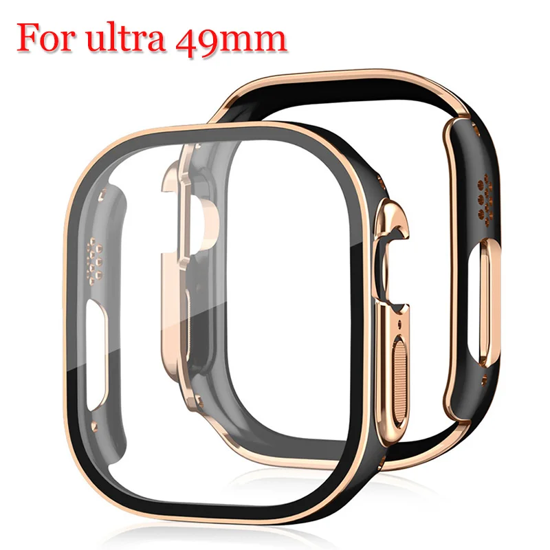 Custodia Protettiva Per Schermo Per Apple Watch Series 8 Ultra 49Mm Frame Bumper Iwatch 8 Ultra Glass + Cover Per Accessori Apple Watch
