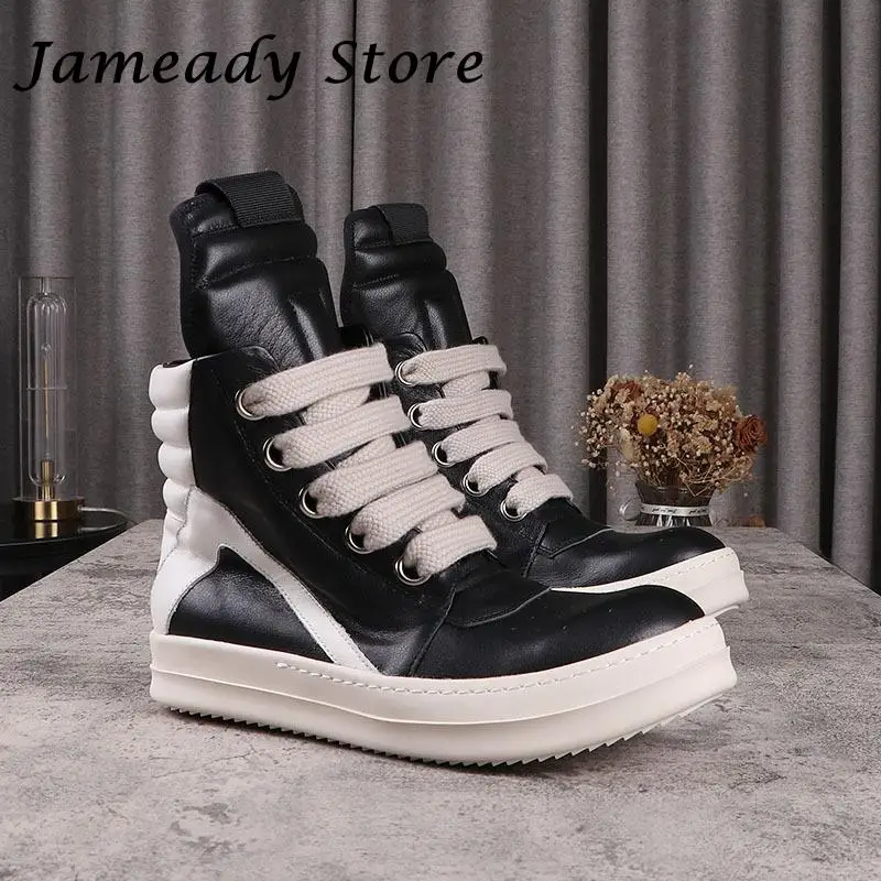Women Men's Sneakers Trend High Top Platform Shoes Unisex Spring Autumn