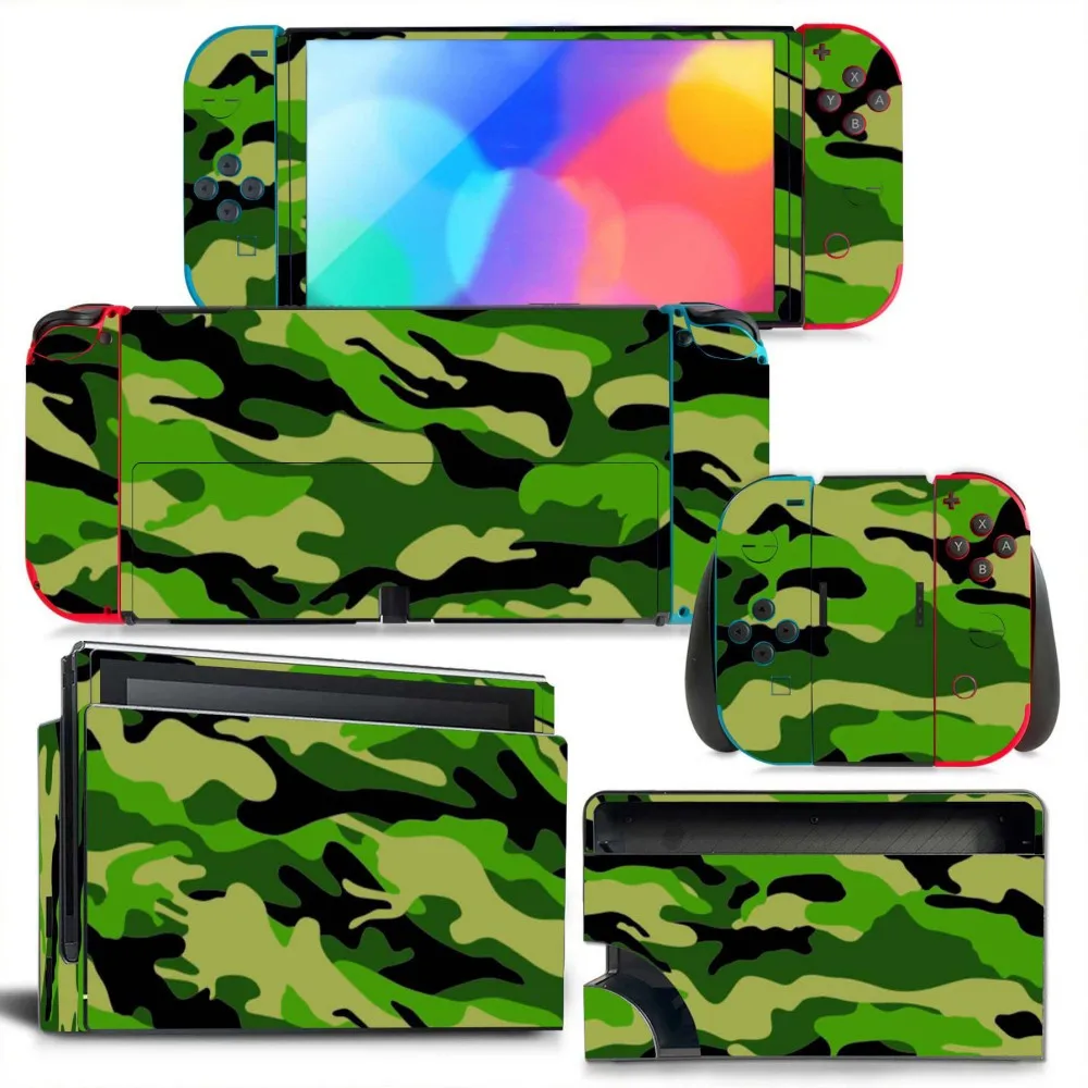 

Full Wrap Skins Compatible with Switch OLED Protective Film Sticker,Vinyl Decal Skins for Joycon Switch OLED Full Set Stickers